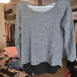 Open back sheer shirt